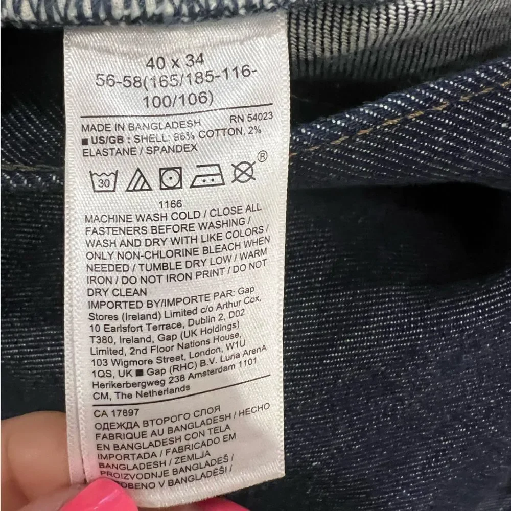 NWOT Banana Republic Men's slim fit straight leg jeans men's size 40x34